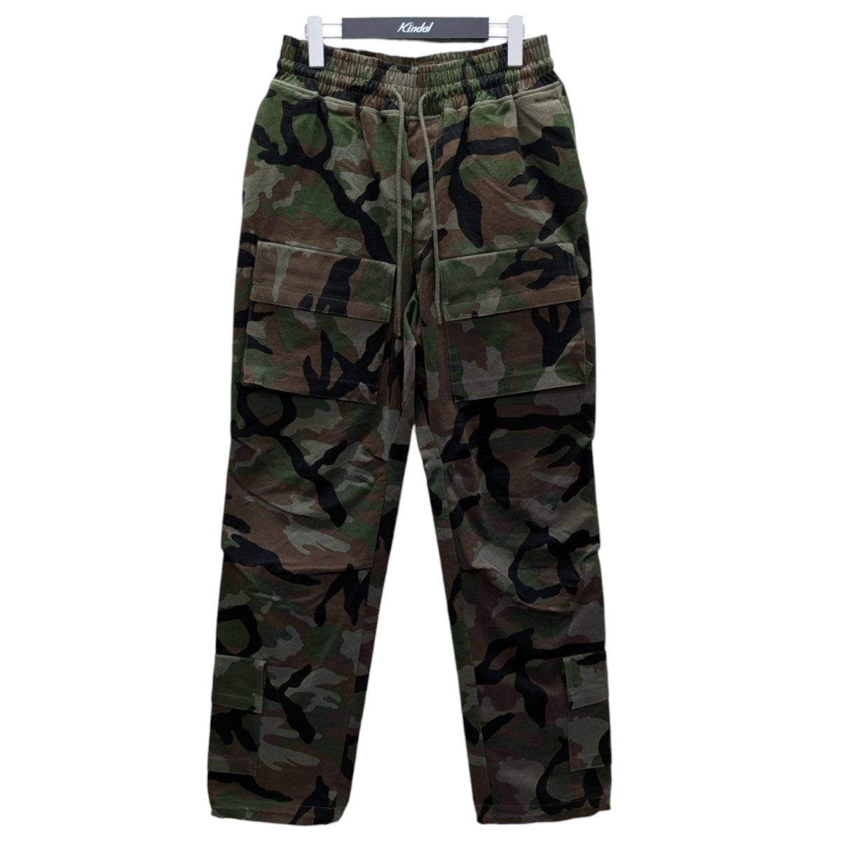 COTTON/NYLON OXFORD STRING PANTS WITH FULLED WOOL GAUZE