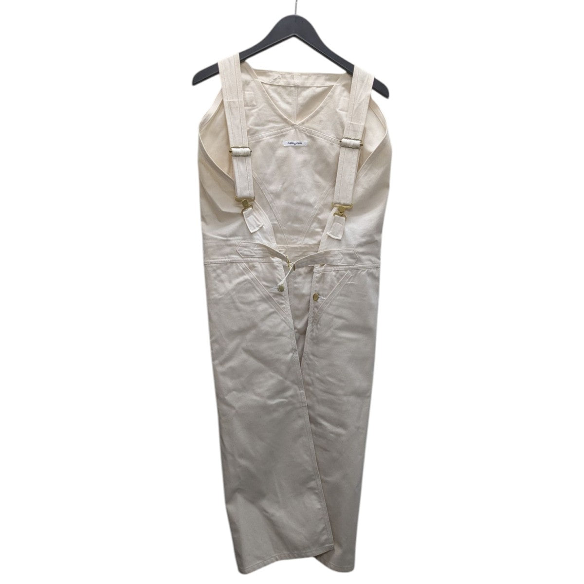 FUMIKA UCHIDA(フミカウチダ) DENIM OVERALL APRON MIDI DRESS