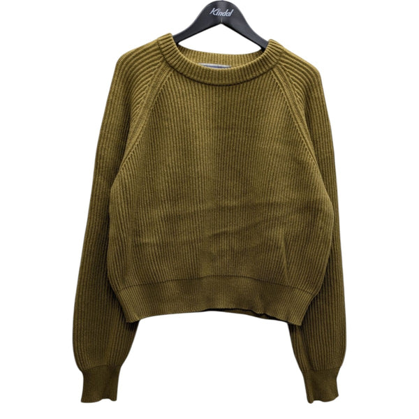 cristaseya ニット　美品 Cristaseya：PADDED COLLAR CASHMERE SWEATER - BLUE - ORANN ONLINE SHOP