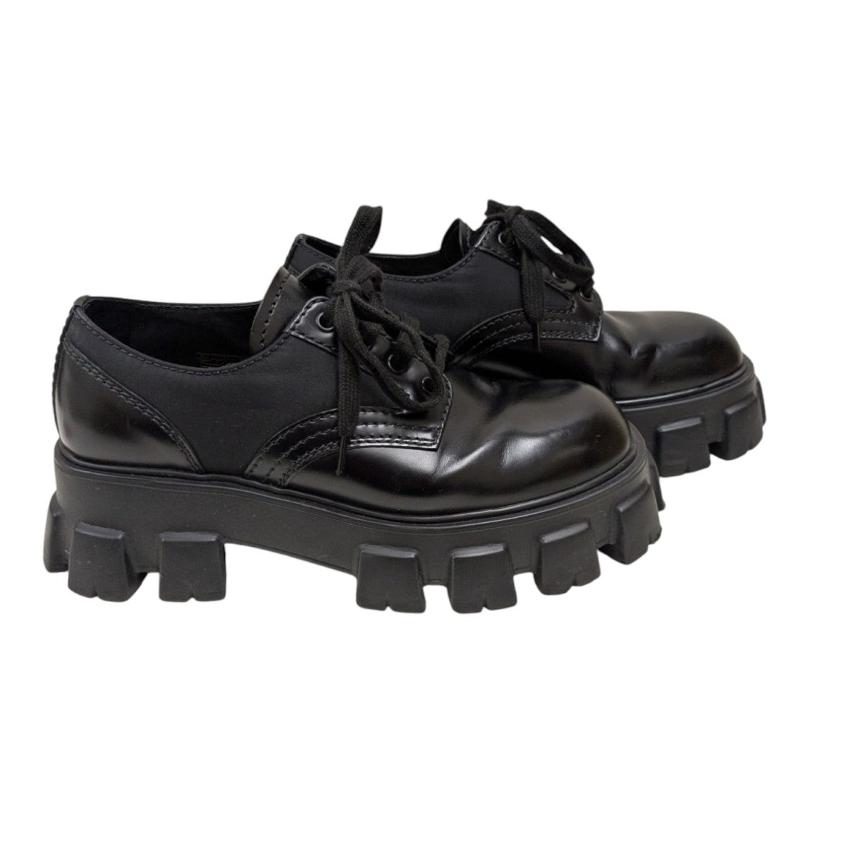 【2024】お歳暮・冬ギフト MONOLITH PRADA(プラダ) Re-nylon モノリス SHOES LACE-UP 靴