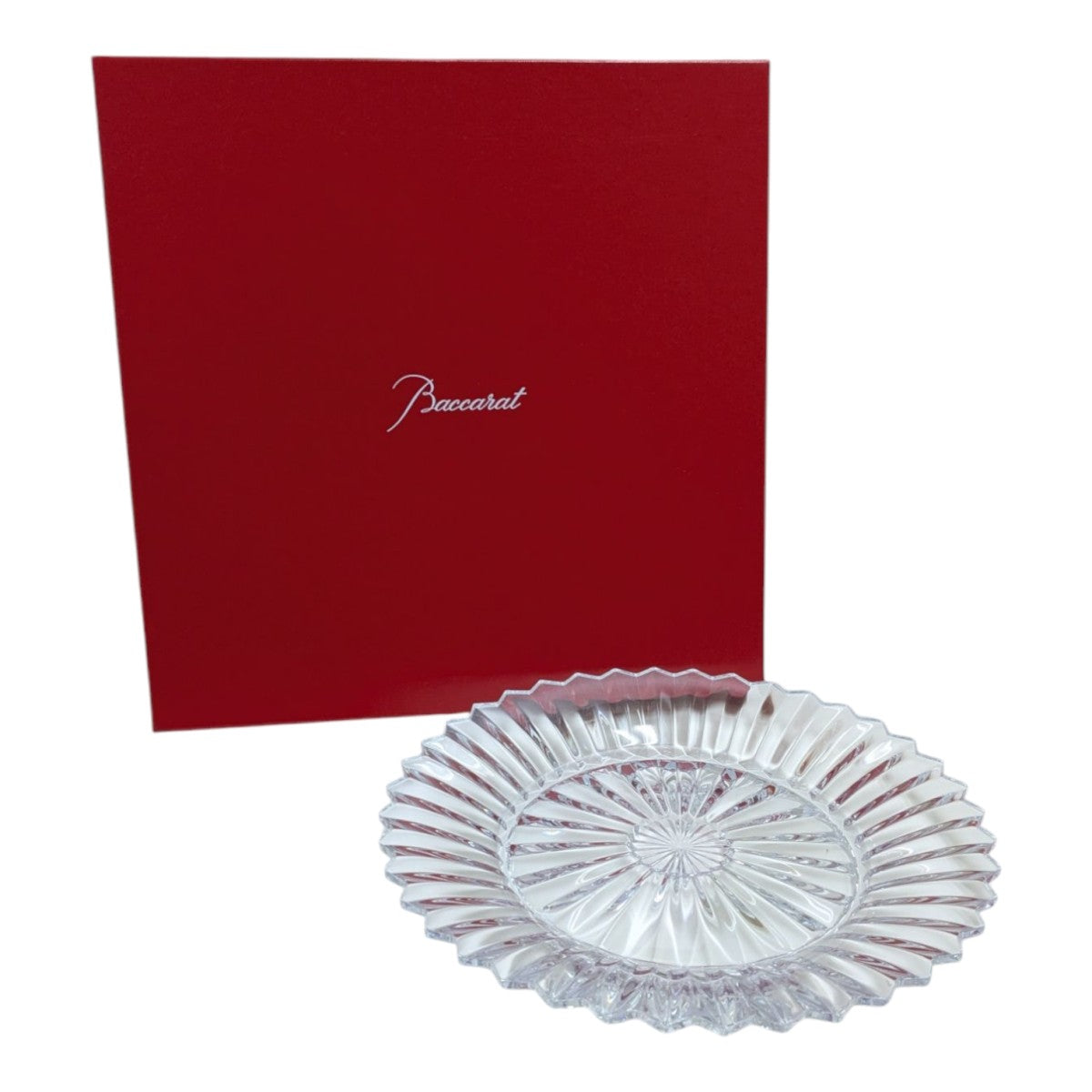 バカラミルニュイ　プレート　26cm【訳あり】 Baccarat(バカラ) ミルニュイ プレート 26cm クリア｜【公式