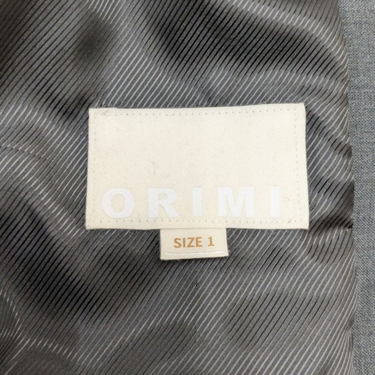ジャケット・アウター orimi military blouson ORIMI(オリミ) MILITARY BLOUSONブルゾンS25806 S25806 グレー サイズ