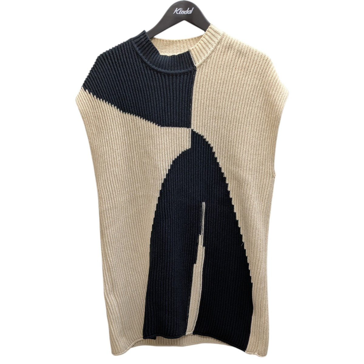 20SS ROUND NECK RIBBED VEST ニットベスト