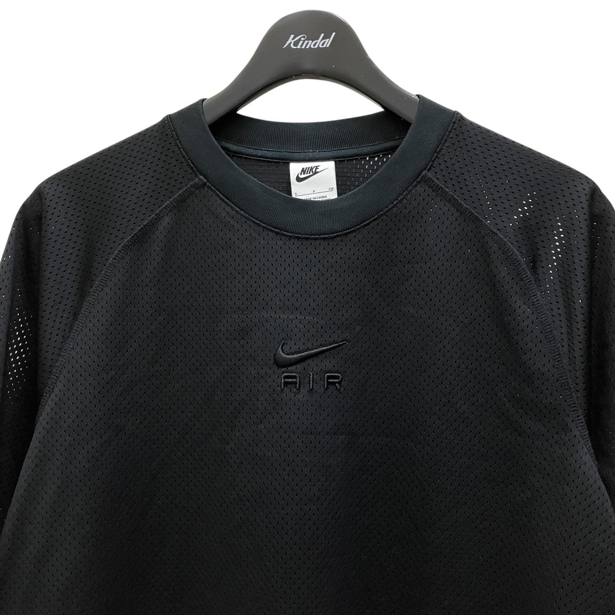 美品 90s vtg NIKE ナイキ メッシュ フットボール シャツ 黒 XL 90s NIKE メッシュ 半袖 ベースボール シャツ / 90年代 ナイキ
