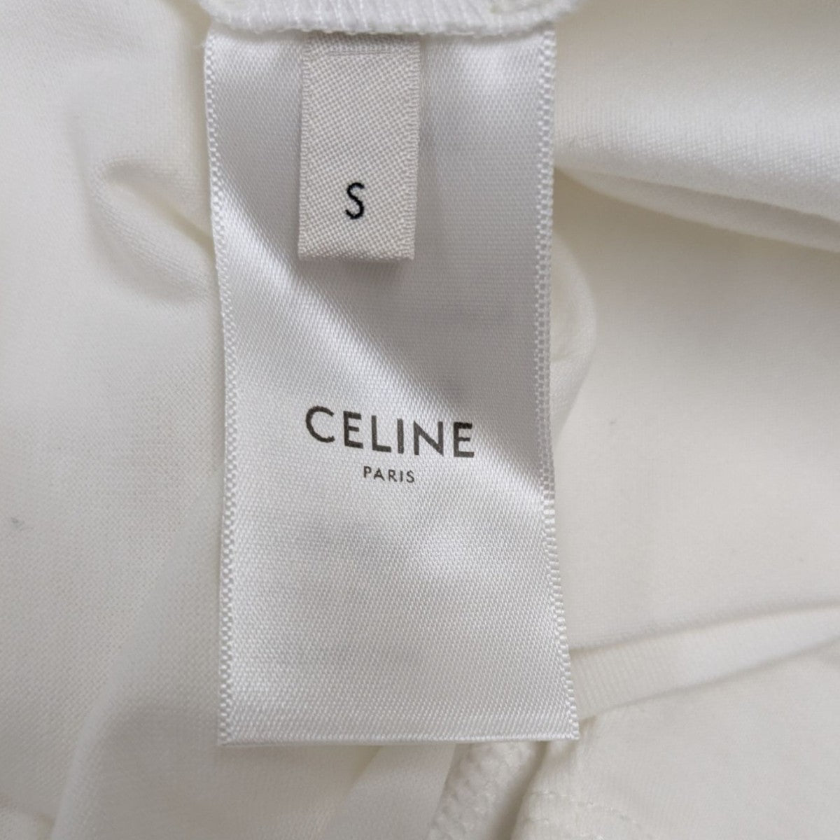 CELINE(セリーヌ) 裾トリオンフ ロゴ刺繍 半袖Tシャツ 2X45C671Q