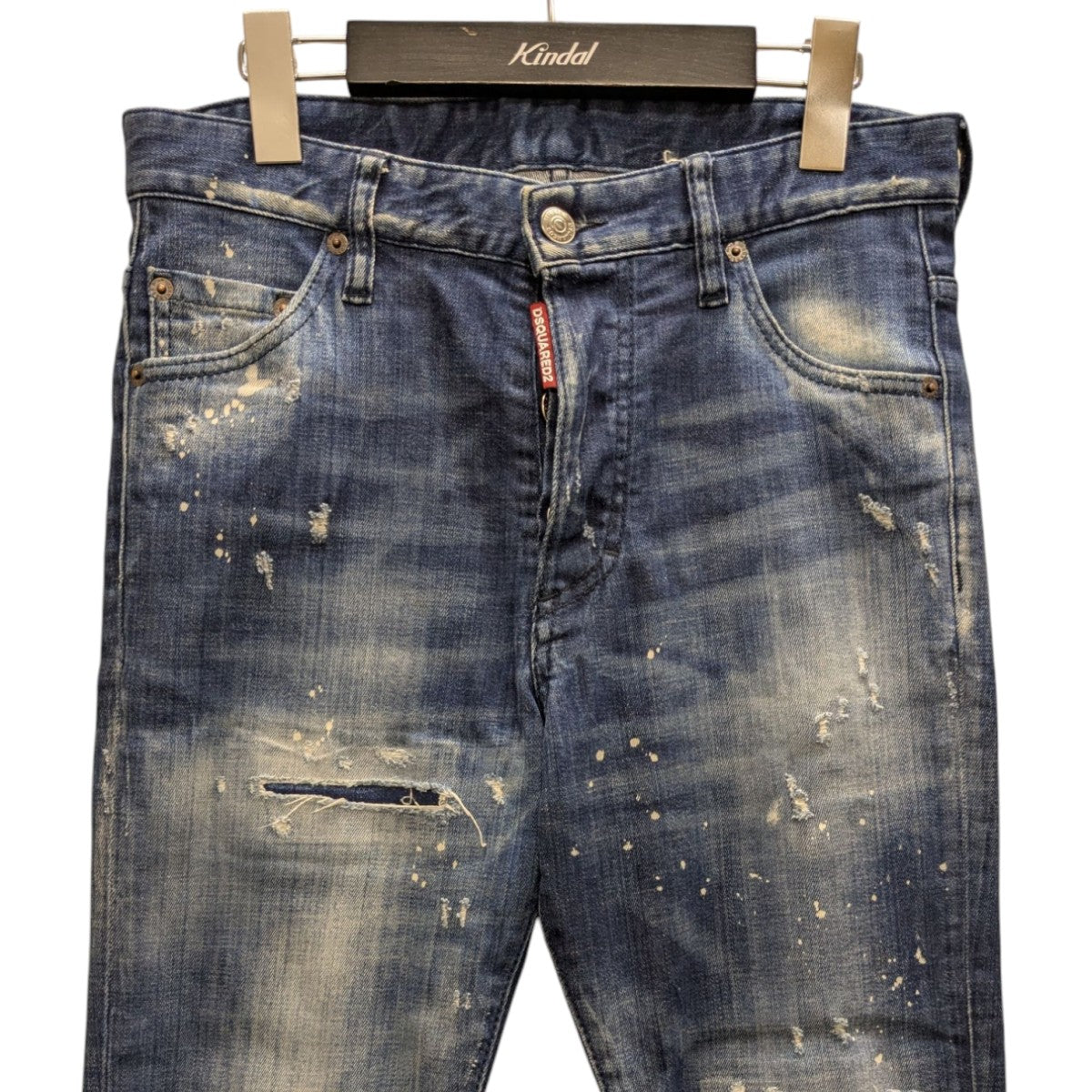 head jean リペアペンキデニムパンツ
