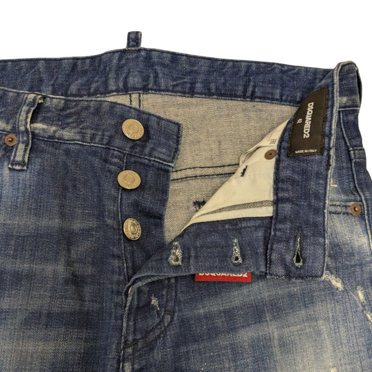 head jean リペアペンキデニムパンツ
