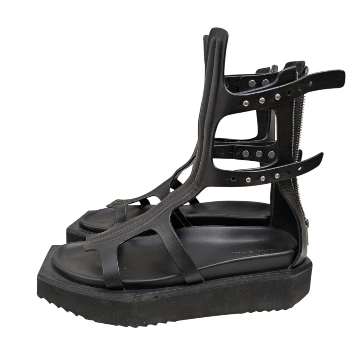 【エレガントにキマる】RICK OWENS Turbo Spartanレザーサンダル RICK OWENS(リックオウエンス) TURBO CYCLOPS SPARTAN LOW
