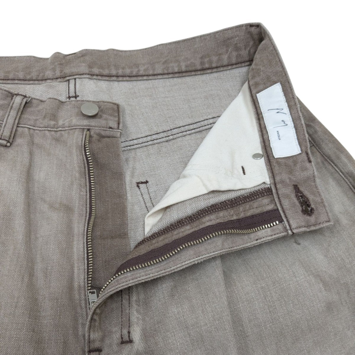 ANCELLM(アンセルム) AGING WIDE DENIM 5P PANTSワイドデニム ANCELLM(アンセルム) AGING WIDE DENIM 5P PANTSワイドデニム