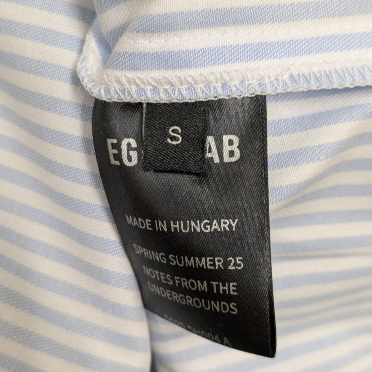 EGONLAB(エゴンラボ) 25SS レイヤードシャツ SS25 SH004 A スカイ