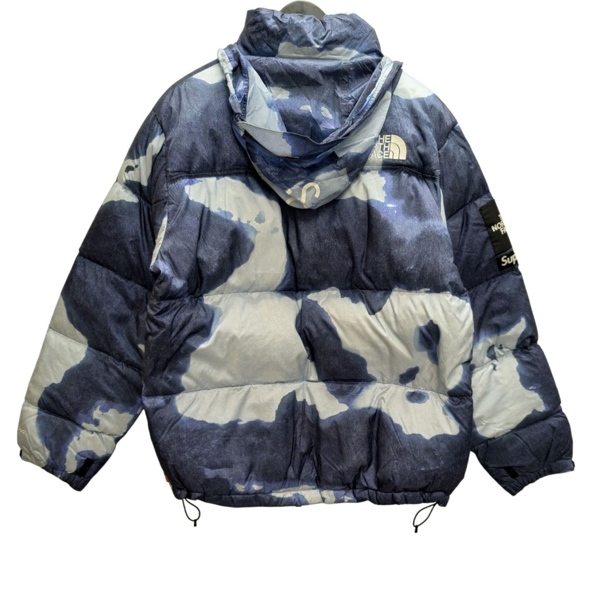 THE NORTH FACE×Supreme Bleached Denim Print Nuptse Jacket ヌプシ