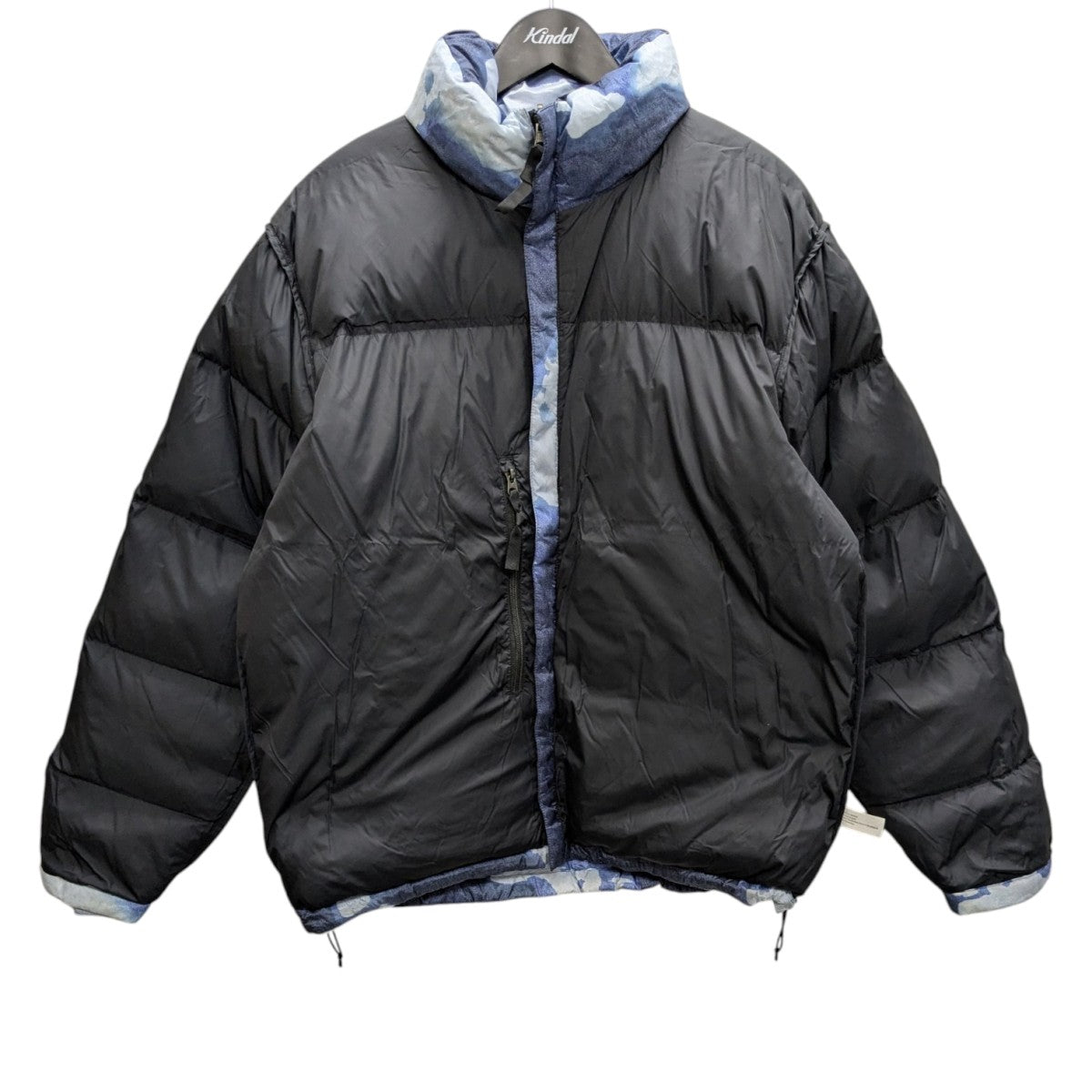 THE NORTH FACE×Supreme Bleached Denim Print Nuptse Jacket ヌプシ
