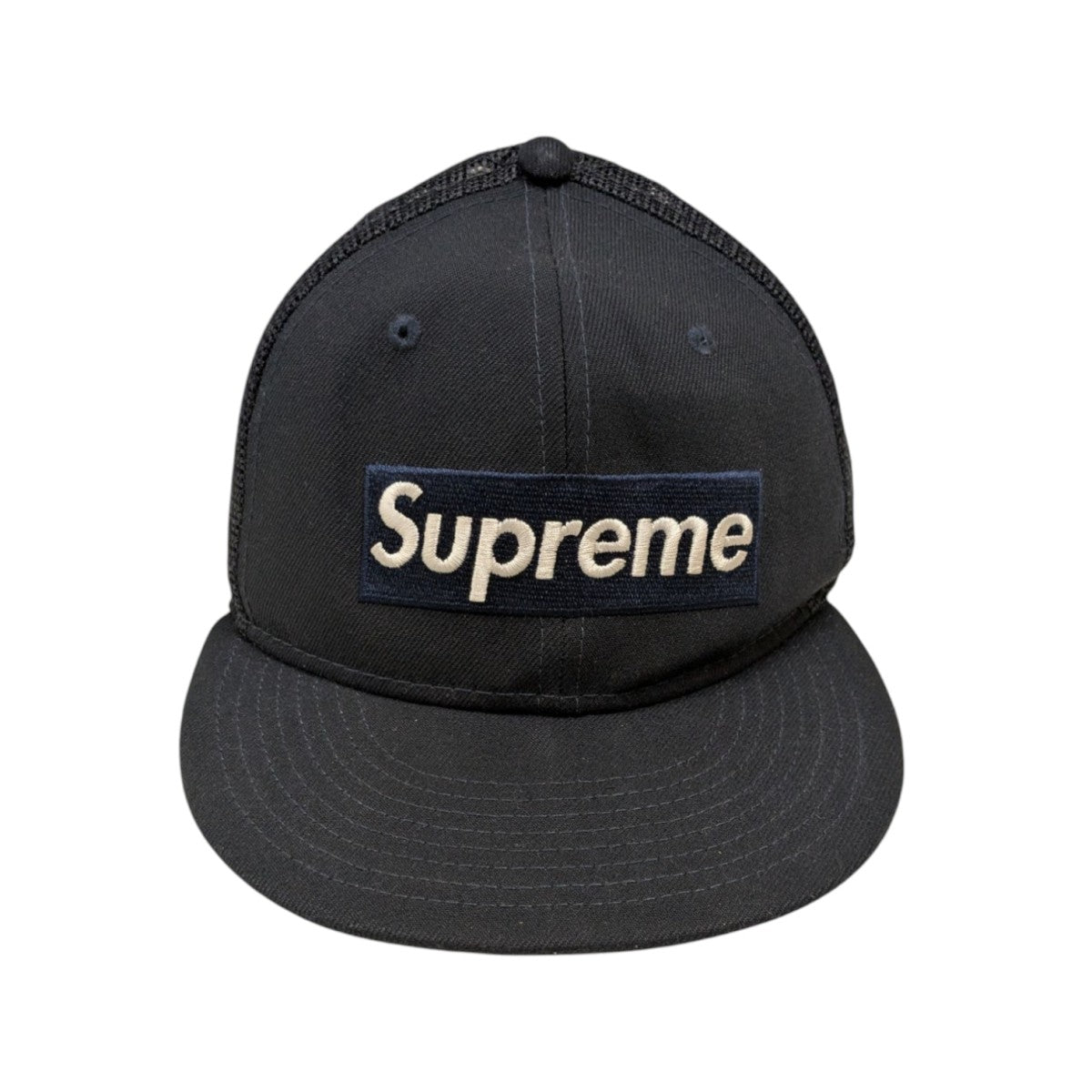 Supreme×New Era Box Logo Mesh Capメッシュキャップ ネイビー