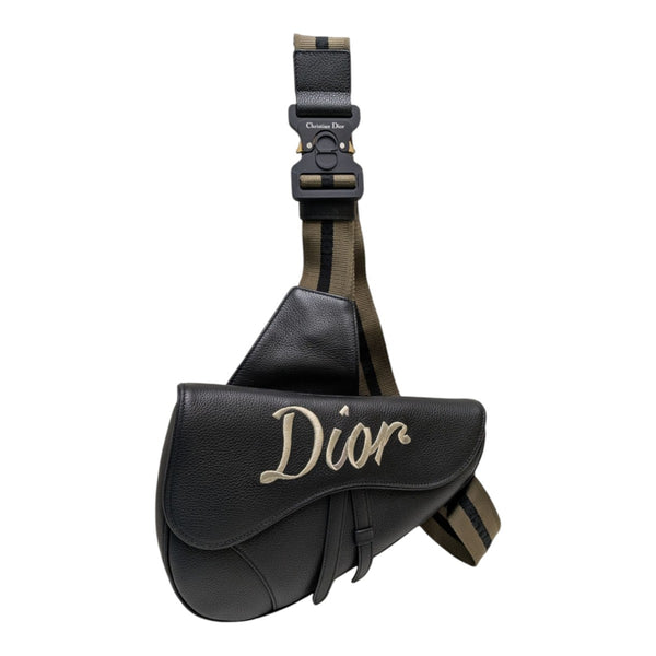 DIOR(ディオール) レザーサドルバッグ 21-BO-0232 ブラック｜【公式