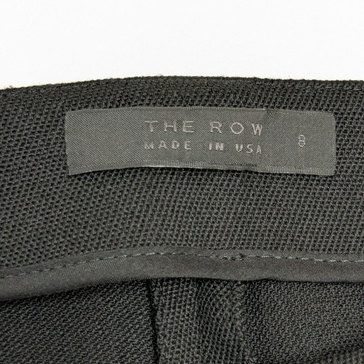 THE ROW(ザロウ) 裾ジップパンツ ブラック サイズ 8|【公式 THE ROW(ザロウ) 裾ジップパンツ ブラック サイズ 8|【公式