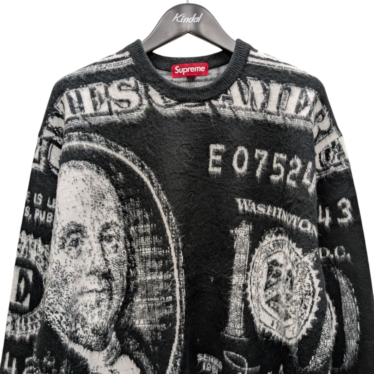 Supreme(シュプリーム) 25SSMONEY SWETER総柄ニット ブラック