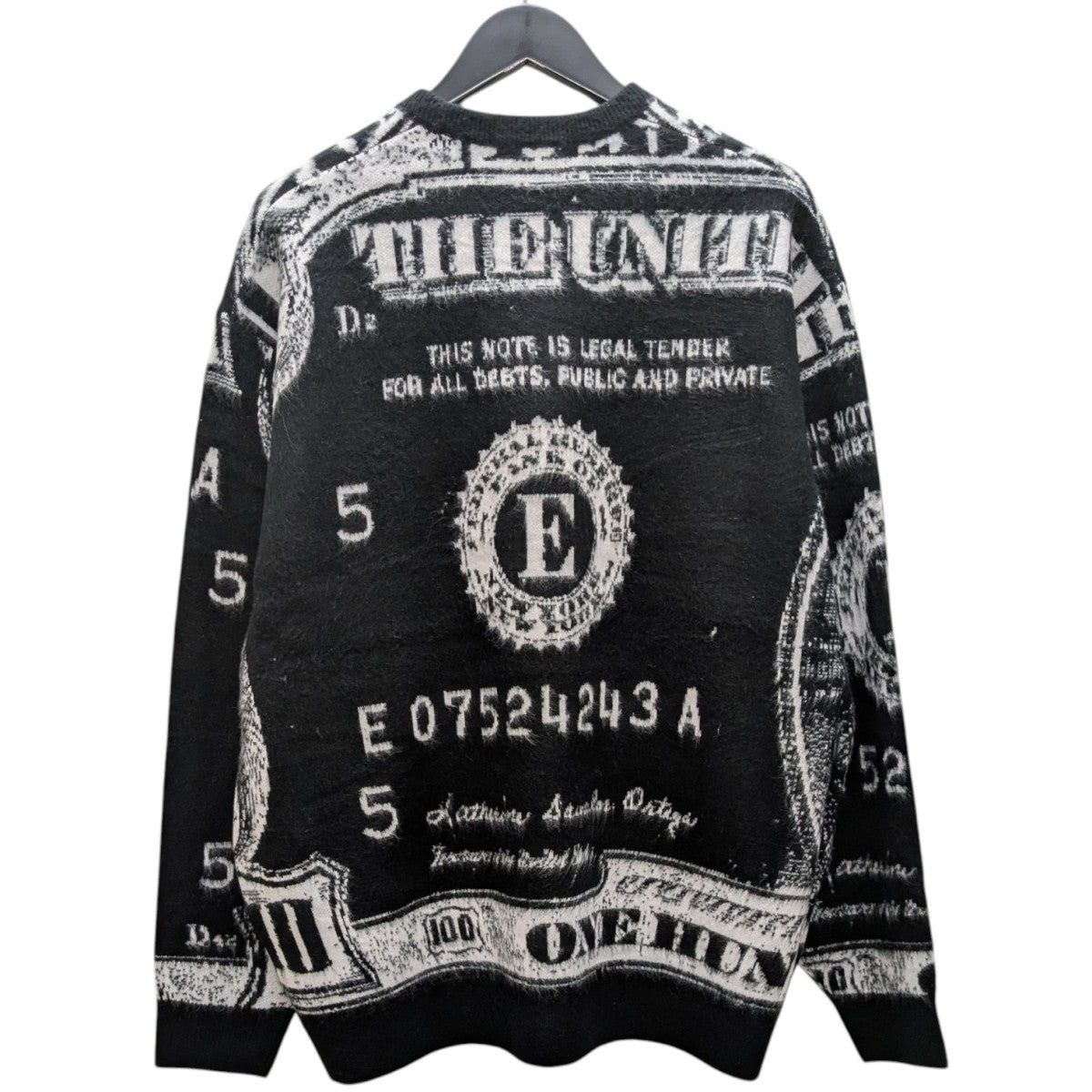 Supreme(シュプリーム) 25SSMONEY SWETER総柄ニット ブラック