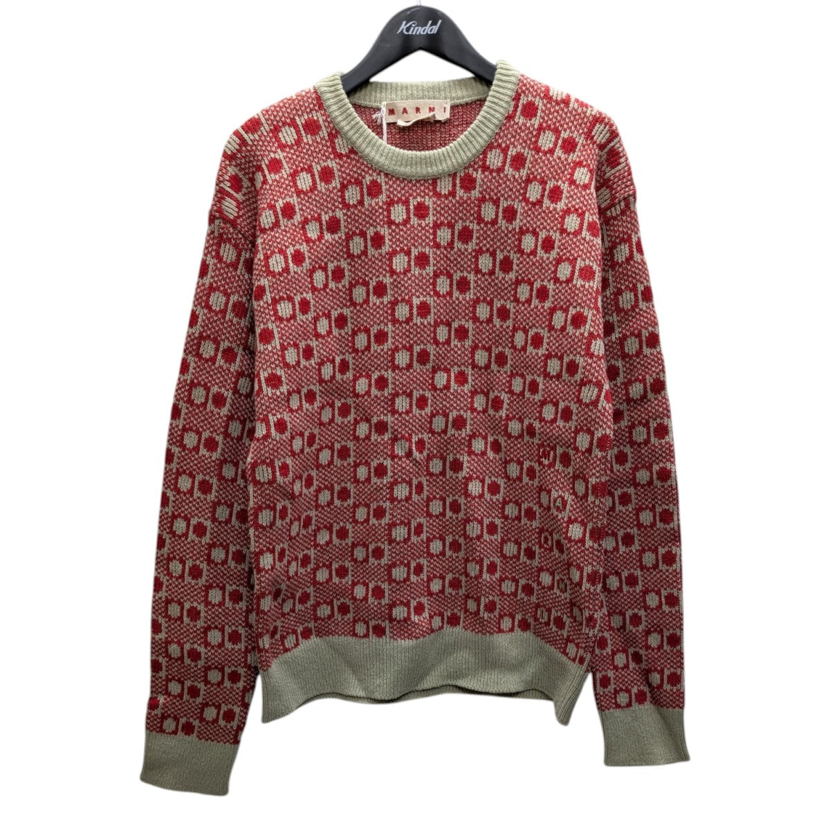 Jacquard Shetland Wool Roundneck セーター