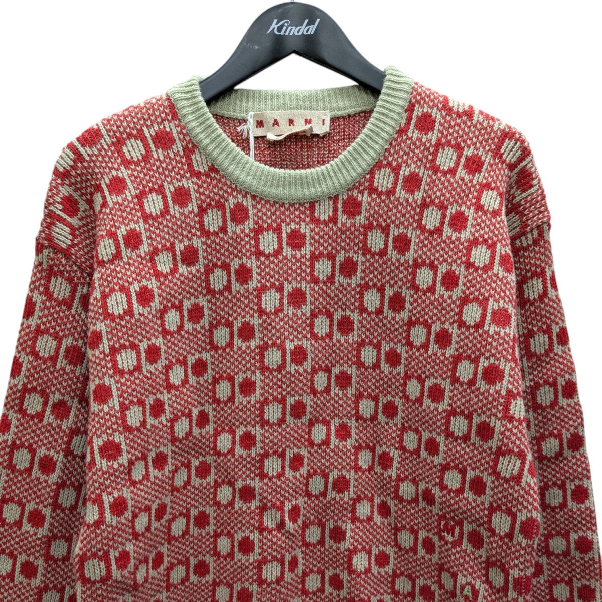 Jacquard Shetland Wool Roundneck セーター