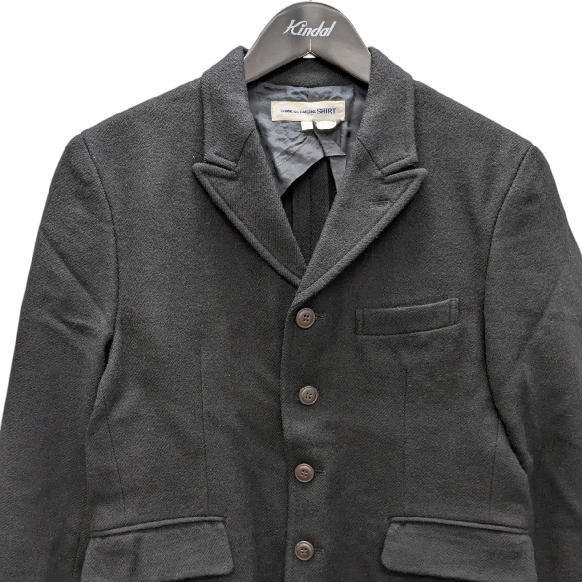 COMME des GARCONS SHIRT / テーラードジャケット/S/ウール/ブラック/W14013/切替 COMME des GARCONS SHIRT(コムデギャルソンシャツ) ウール切替