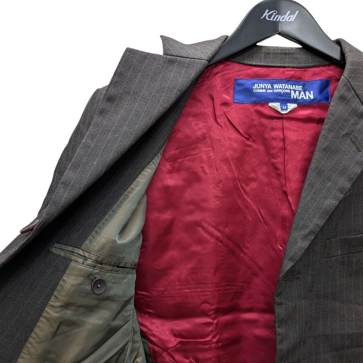 JUNYA WATANABE MAN テーラードジャケット WD-J019 ブラウン