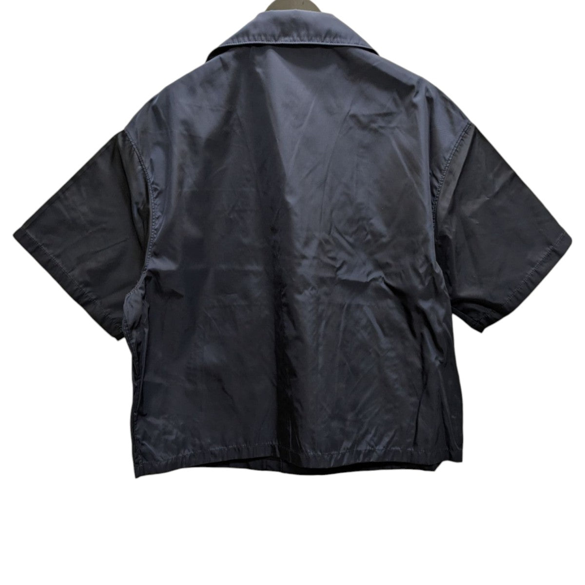 Re-Nylon リナイロン 三角ロゴプレート 半袖シャツ ブ