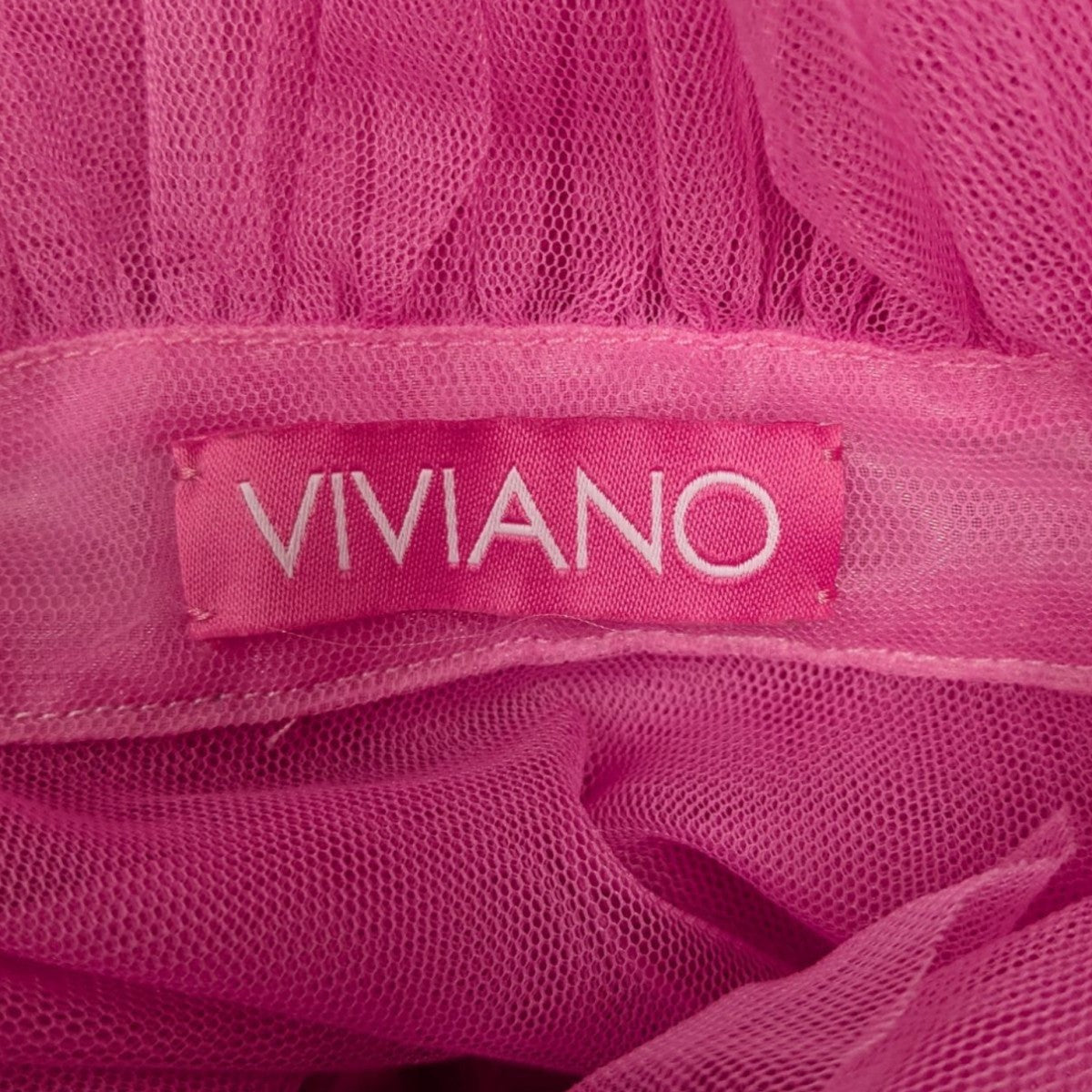 VIVIANO(ヴィヴィアーノ) 24AWSAMPLEチュールシャツ ピンク