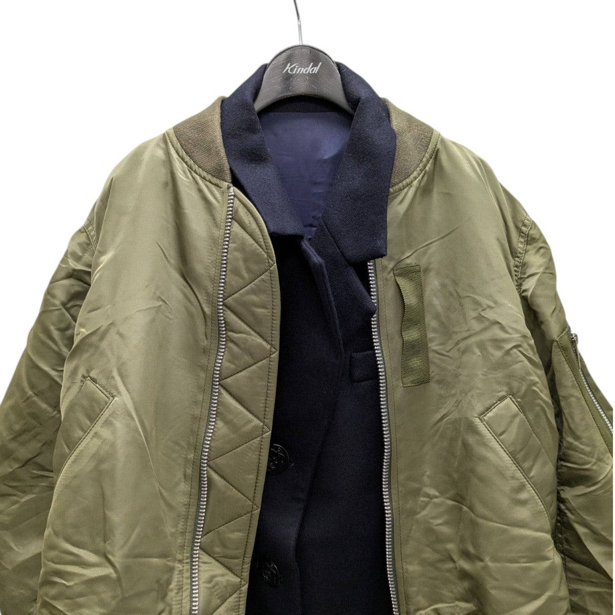 sacai サカイ ドッキングMA1ブルゾン sacai - sacai / サカイ | 2021AW | MA-1 Nylon Twill Blouson