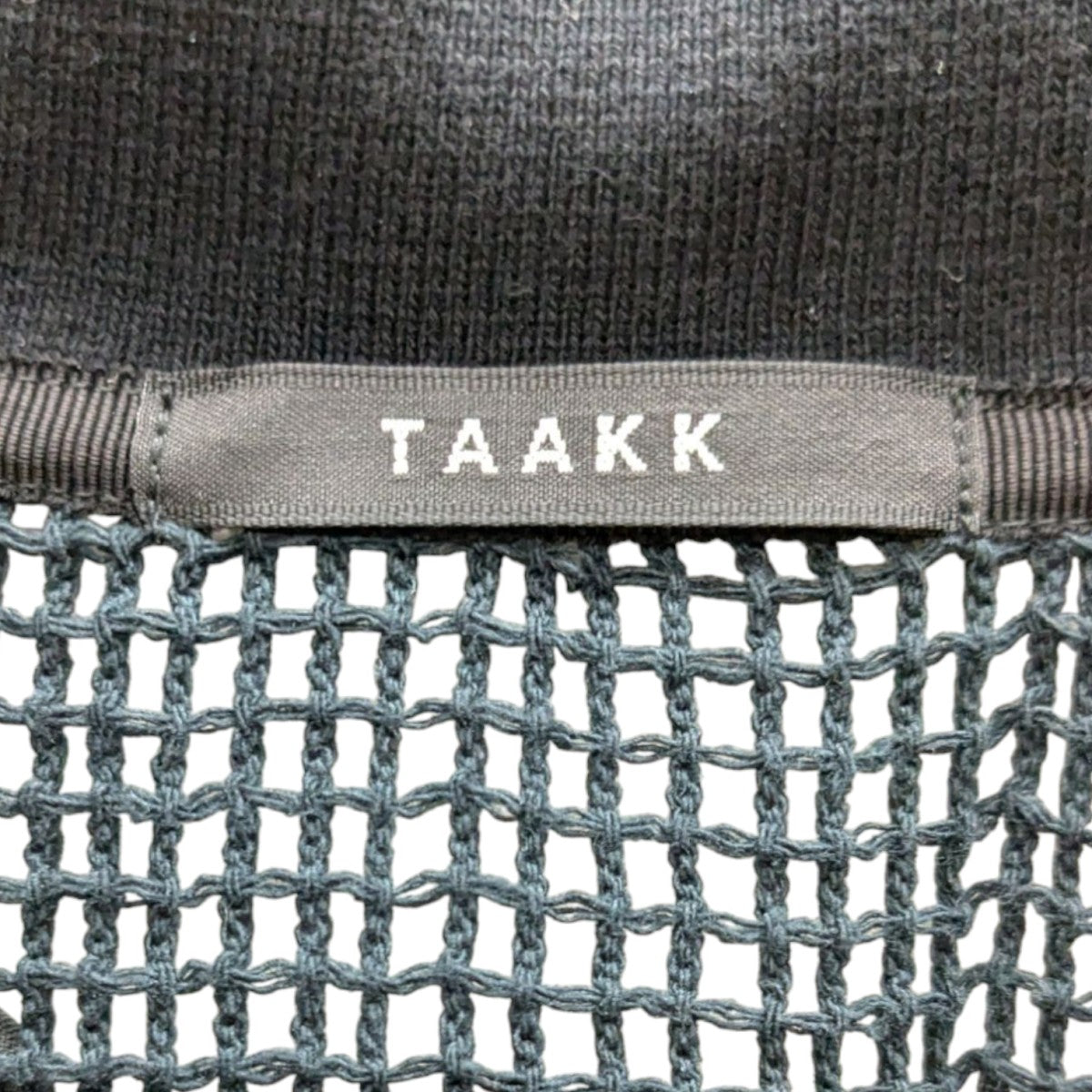 TAAKK(ターク) 25SS MESH EMBROIDERY ZIP BLOUSON BLACK ジップ