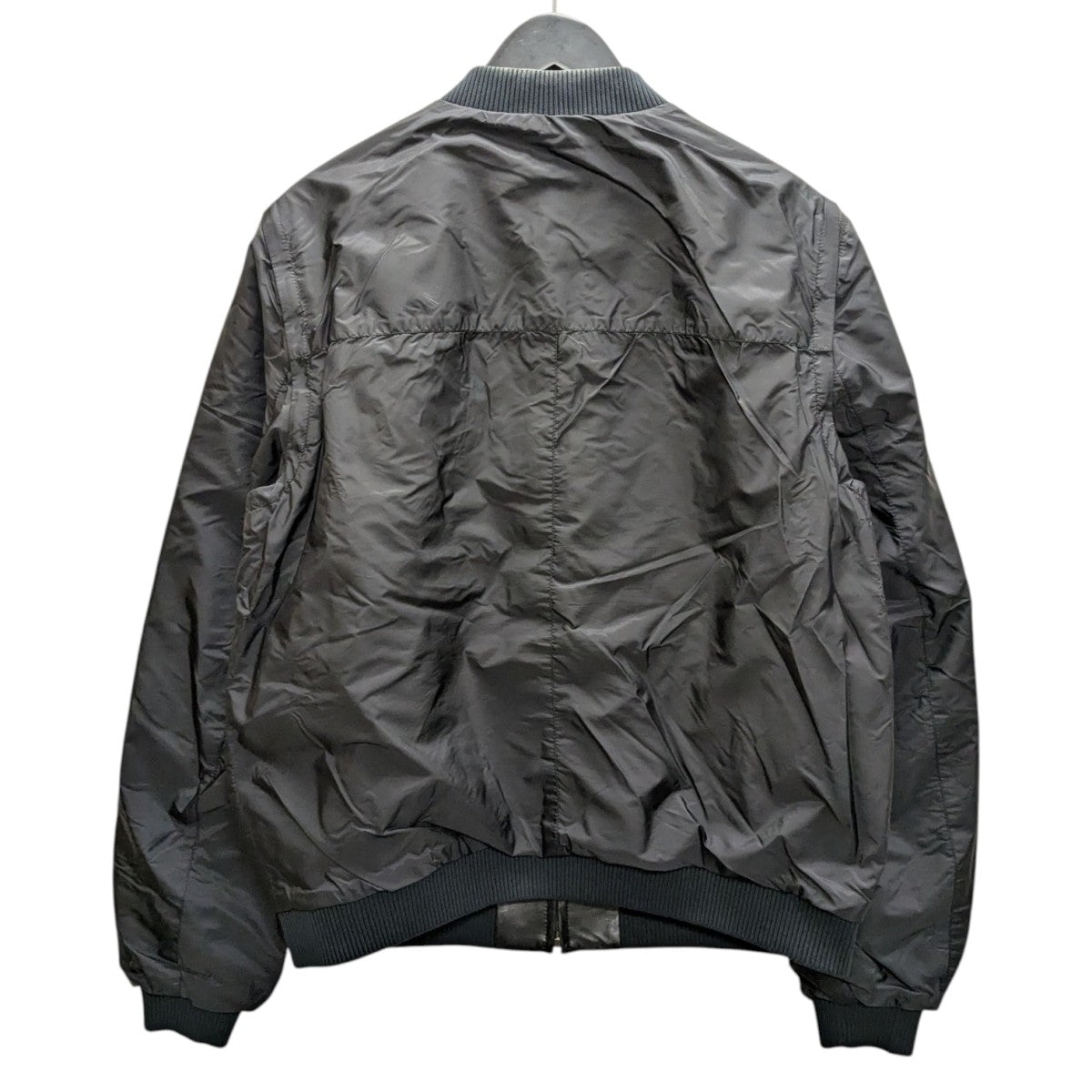 プラダブルゾン　ナイロンレザー PRADA(プラダ) ナイロンリバーシブルレザージャンパージャケット