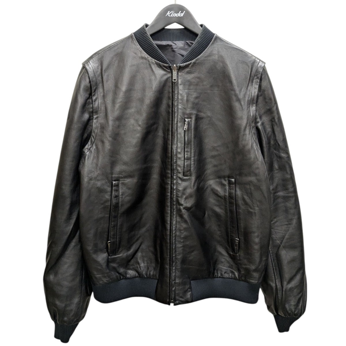 プラダブルゾン　ナイロンレザー PRADA(プラダ) ナイロンリバーシブルレザージャンパージャケット