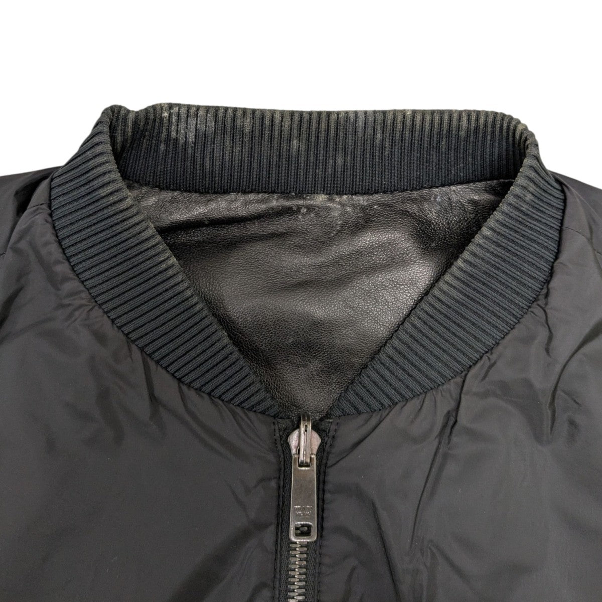 プラダブルゾン　ナイロンレザー プラダ リバーシブルナイロンレザーブルゾン メンズ SIZE 50 PRADA