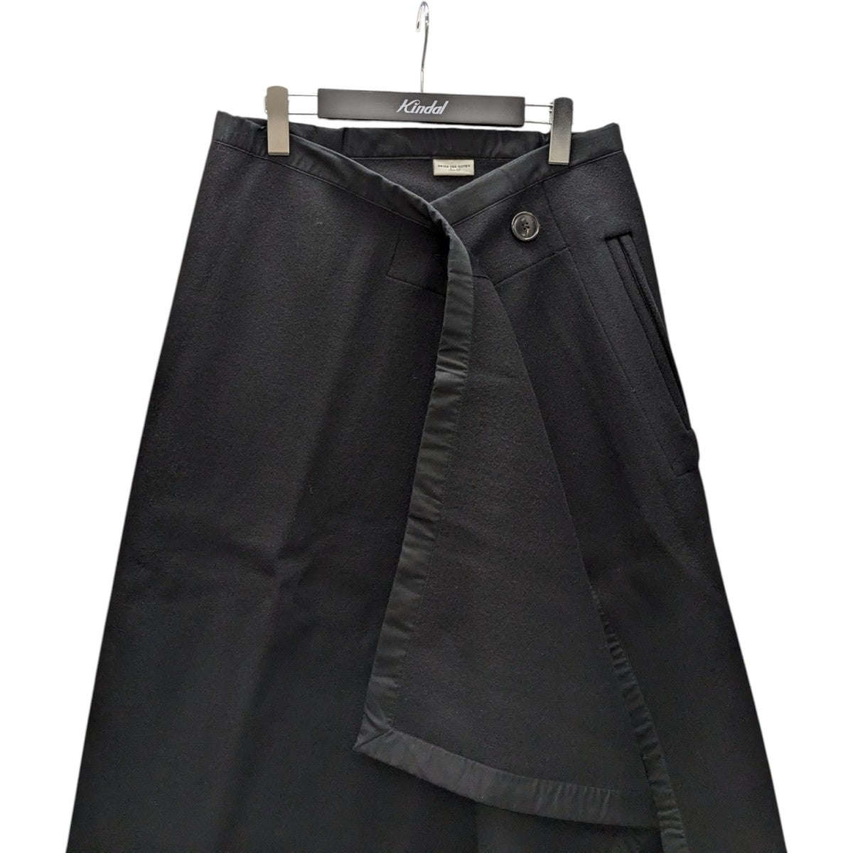 24ss DRIES VAN NOTEN スカートパンツ ネイビー　サイズ46 DRIES VAN NOTEN(ドリスヴァンノッテン) ベルテッドスカート