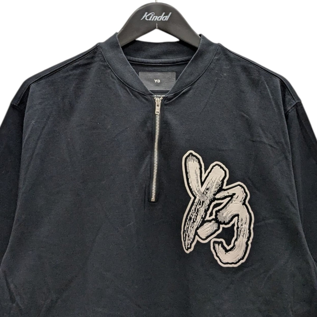 ADIDAS Y-3 アディダスワイスリー メンズハーフジップネックTシャツ IA3109 / HZ SS TEE オフホワイト Y-3 ADIDAS アディダスワイスリー メンズハーフジップネックT