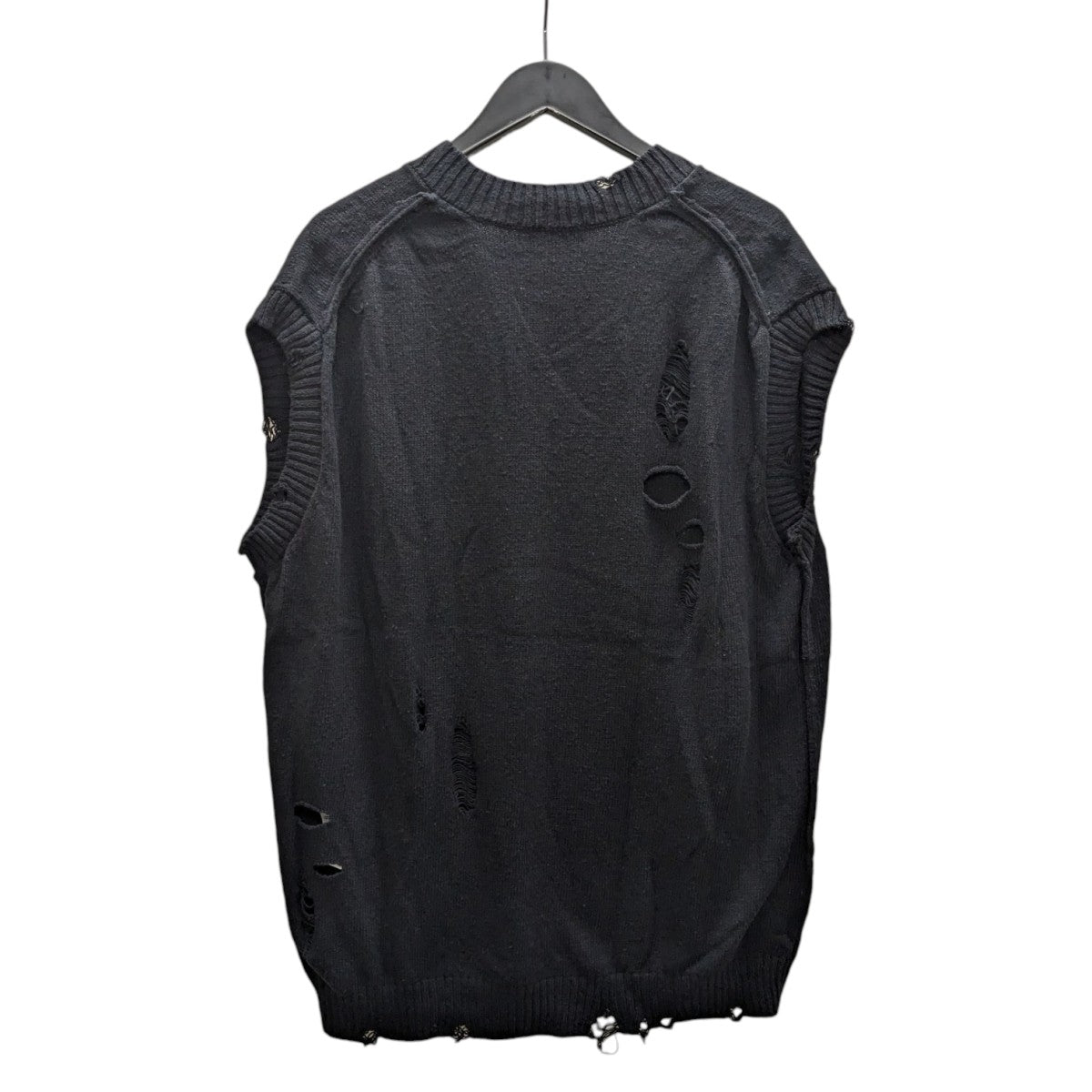 yohji yamamoto pour homme ギミックニット Yohji Yamamoto POUR HOMME 糸ふらしオーバーサイズ切替ニット