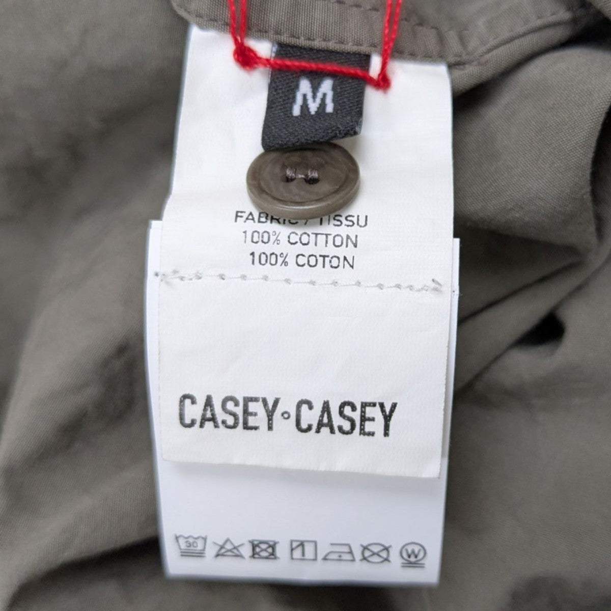 CASEY CASEY シャツ 【Ｍサイズ】 CASEY CASEY(ケイシーケイシー) シャツ グレー サイズ M｜【公式