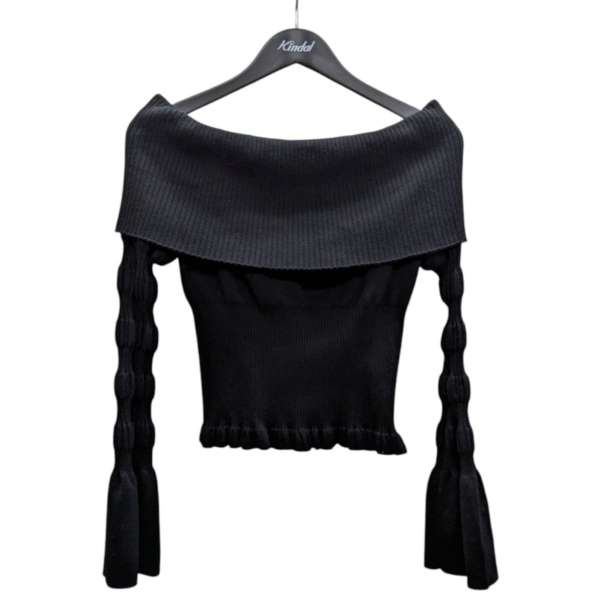 FETICO STRIPE KNIT OFF-SHOULDER TOPオフショルダーニットトップFTC244-0722 古着・中古-1枚目のアイテム画像