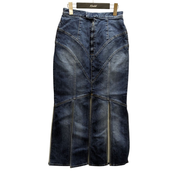 FETICO(フェティコ) WASHED SLIT DENIM SKIRT デニムスリットスカート