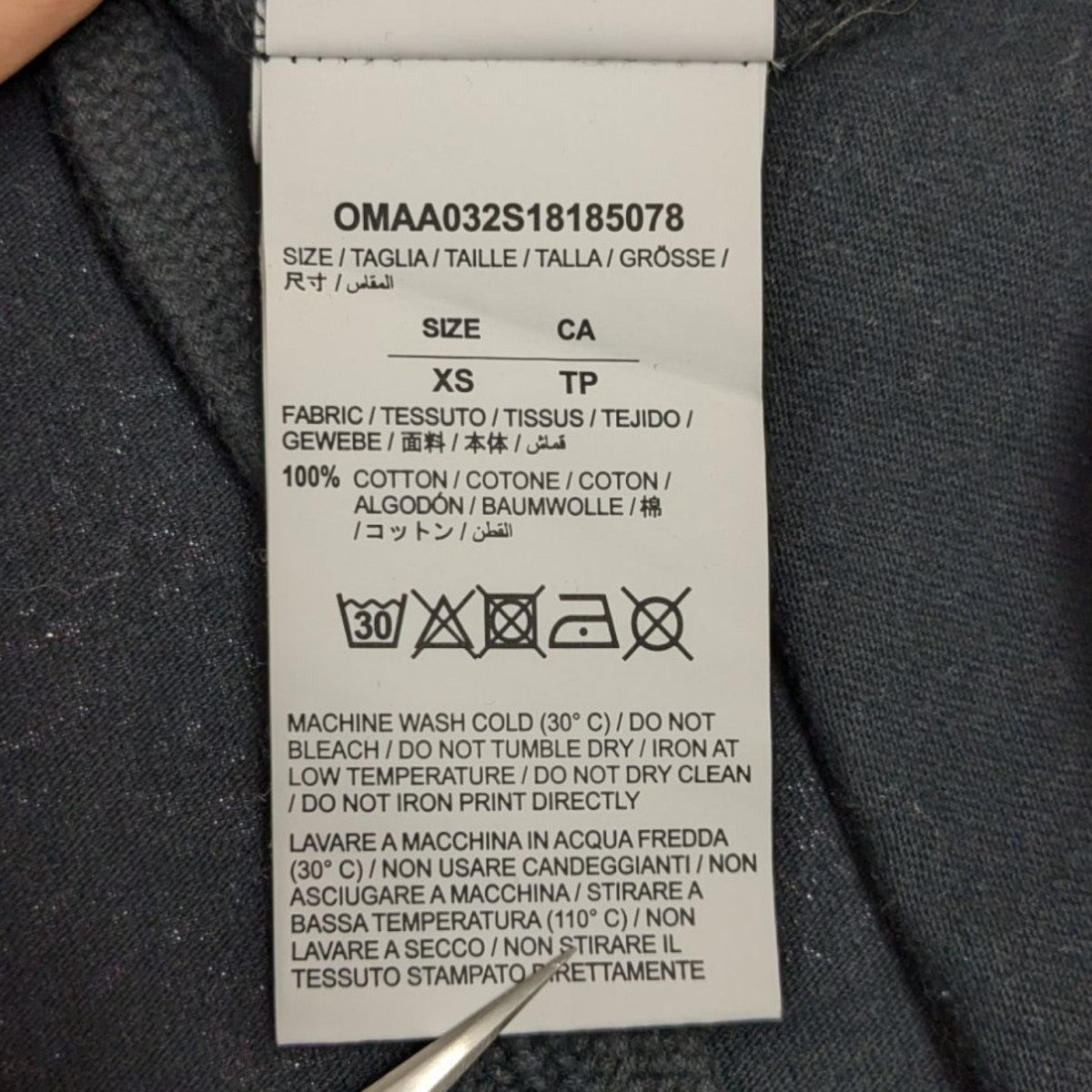 OFFWHITE プリントTシャツOMAA032S18185078 古着・中古-7枚目のアイテム画像