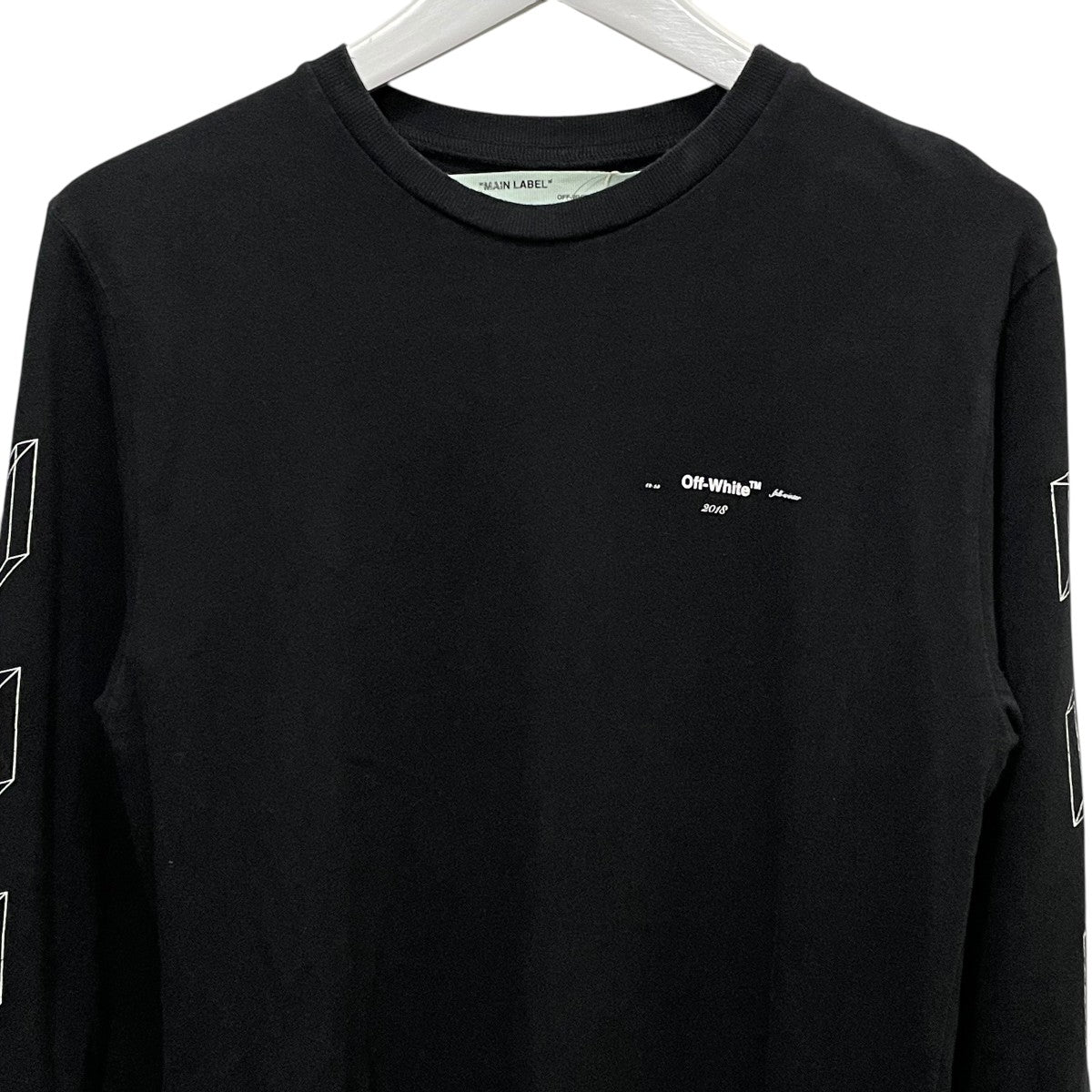 【お年玉セール特価】 OFFWHITE(オフホワイト) プリントロングTシャツOMAB001E18185002 トップス
