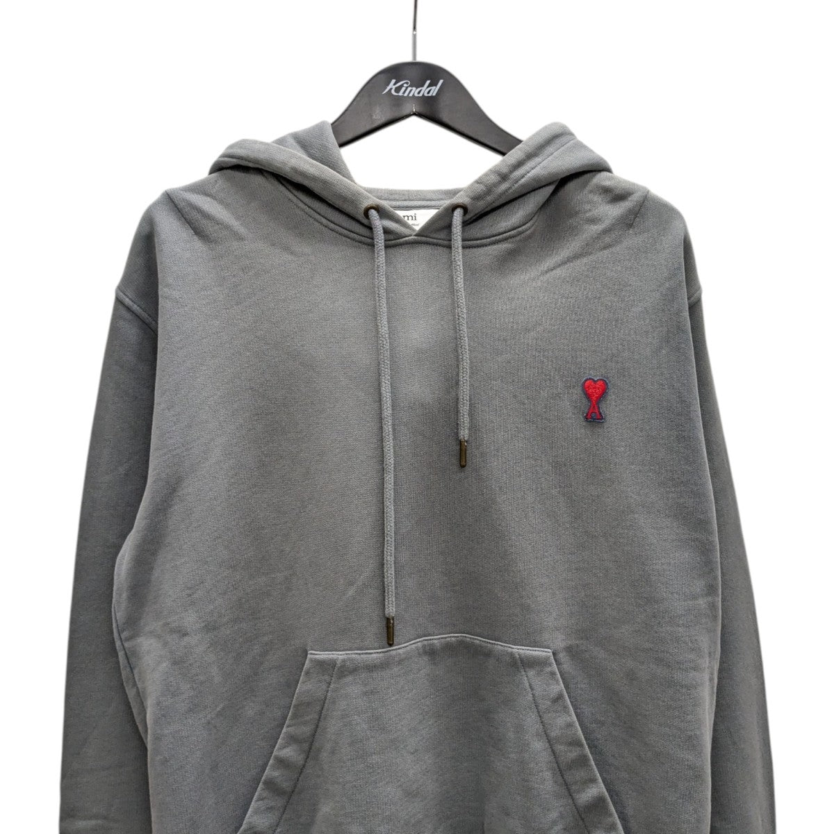 AMI Alexandre Mattiussi◆ハートロゴ/ジップパーカー/--/コットン/GRY/BFFUSW435.730.0998 Ami De Coeur ジップパーカー ナイトブルー | AMI PARIS