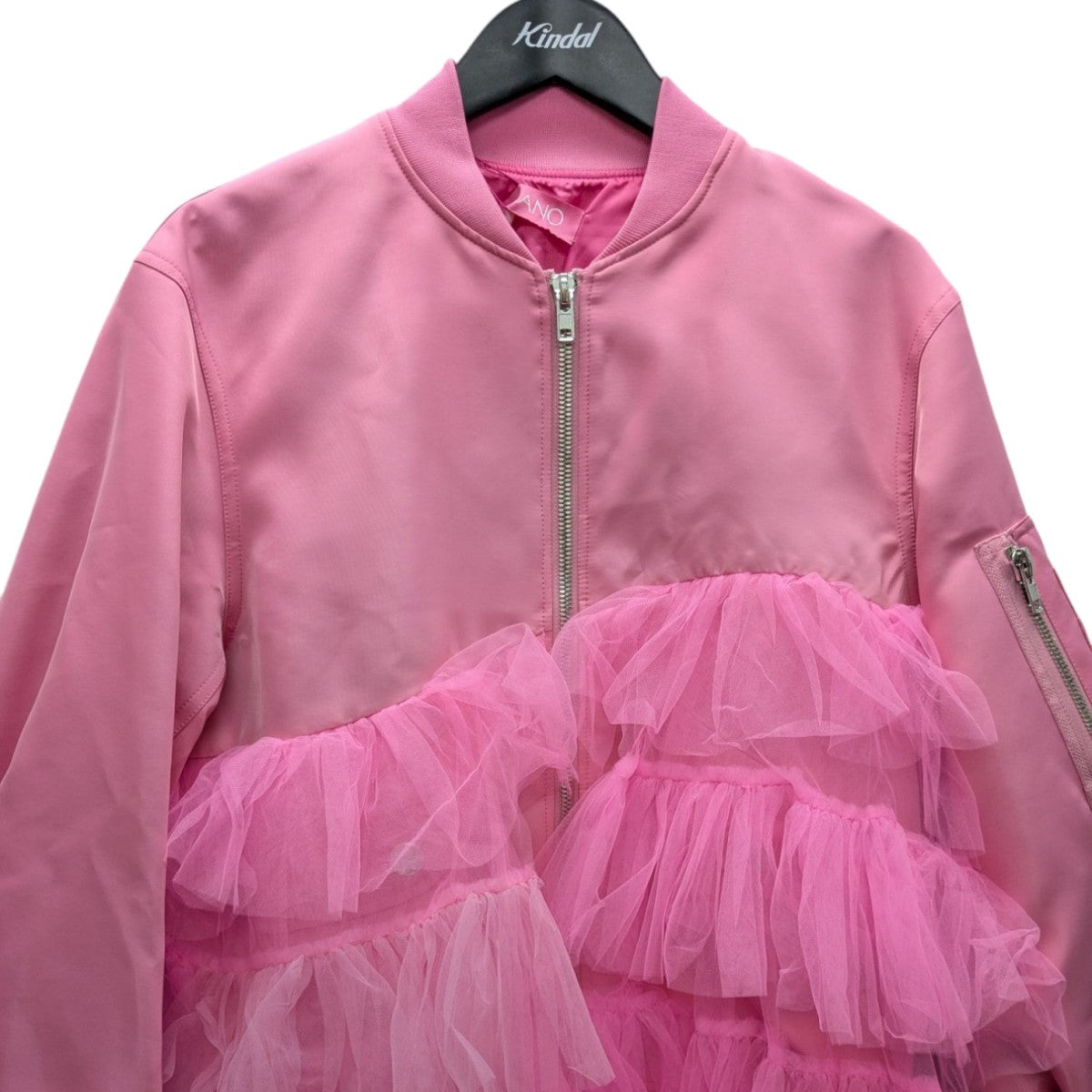 VIVIANO(ヴィヴィアーノ) Sailor Collar Cropped Bomber Jacket
