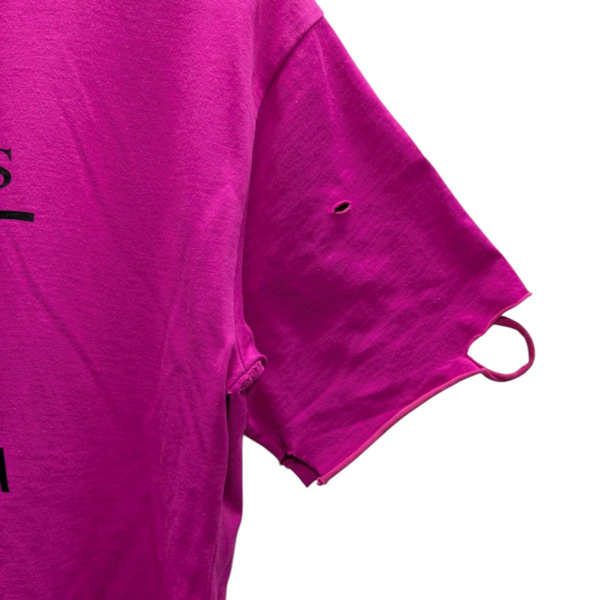 ダメージ加工プリントTシャツ