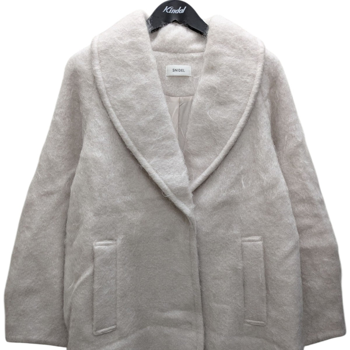 Snidel(スナイデル) シャギーロングコート SWFC244131 アイボリー
