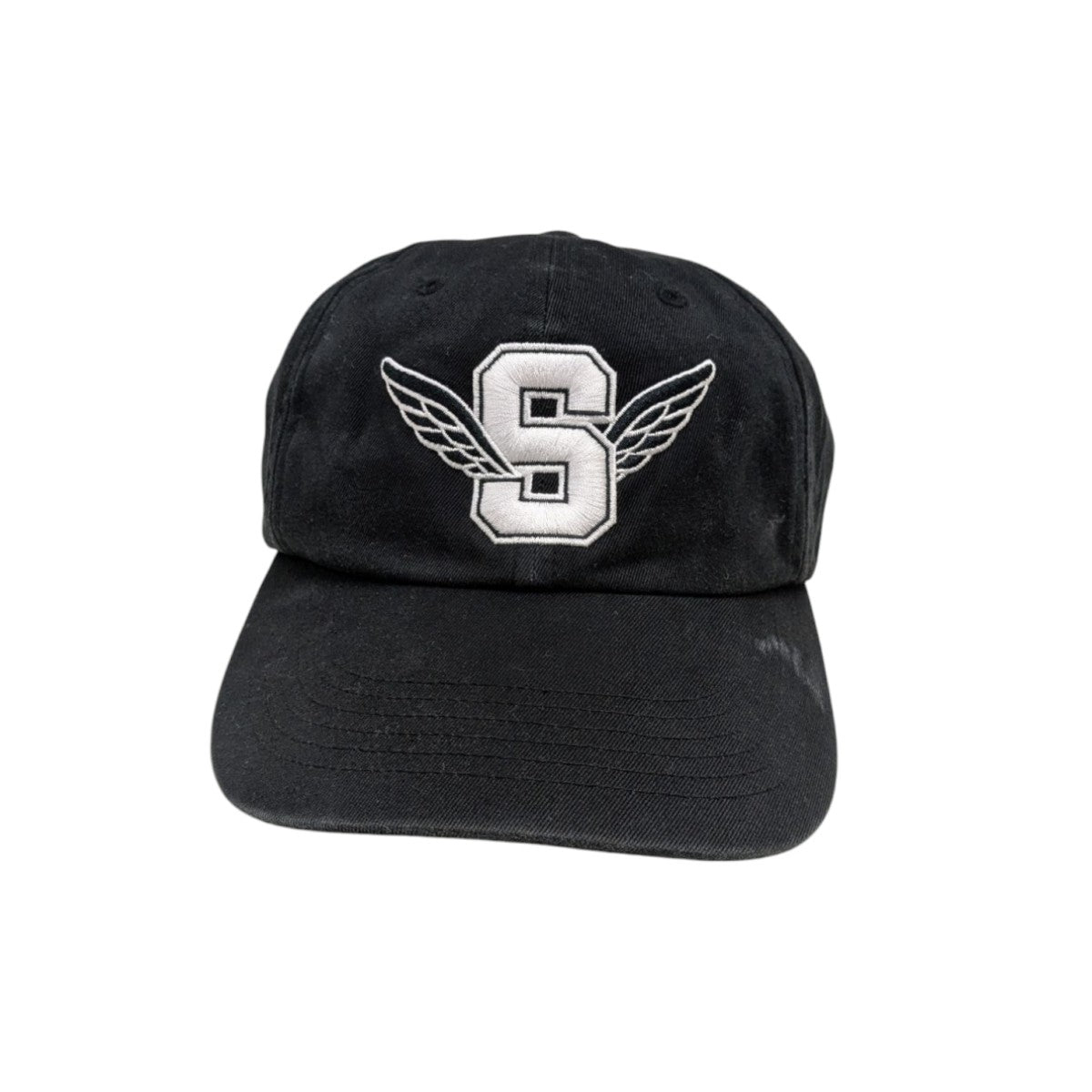 アパレル通販サイトランキング Wings Supreme(シュプリーム) Logo ブラック 6-panelキャップ 帽子