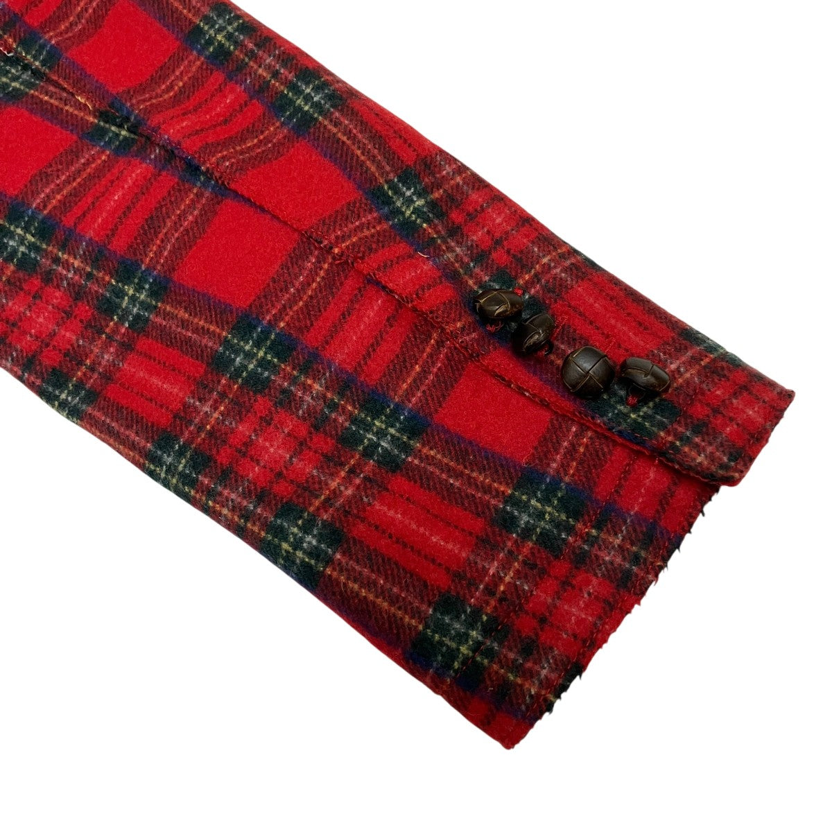 LOVE MOSCHINO(ラブ モスキーノ) チェックテーラードジャケット レッド