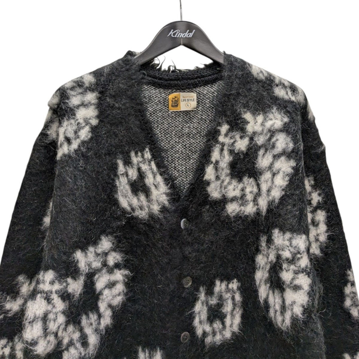 SAINT MICHAEL (セントマイケル) モヘアカーディガン セント マイケル - ©️SAINT Mxxxxxx | CARDIGAN/MOHAIR-Black-M