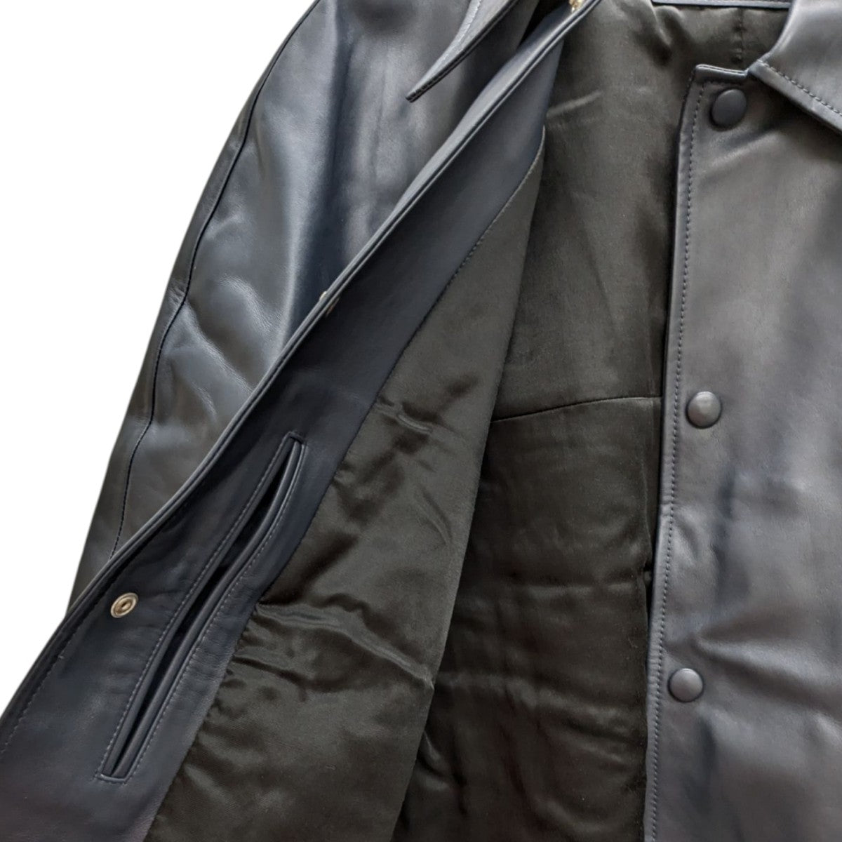 LANVIN カウ―レザージャケットRM-OU0208-L048-A23 古着・中古-6枚目のアイテム画像