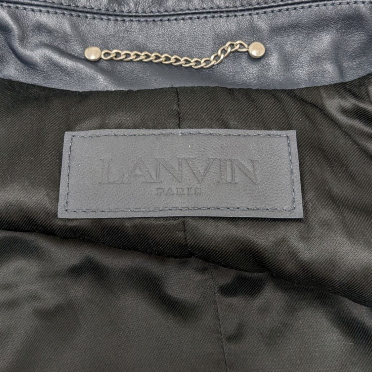 LANVIN カウ―レザージャケットRM-OU0208-L048-A23 古着・中古-7枚目のアイテム画像