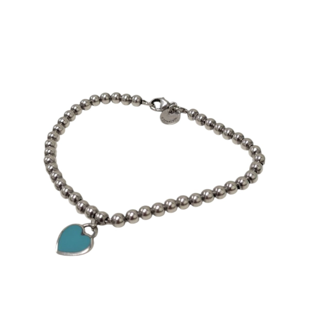 Tiffany ＆ Co． ブルー ハート タグビーズブレスレット 古着・中古-1枚目のアイテム画像